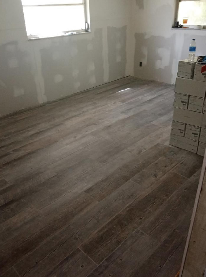 flooring and wall painting